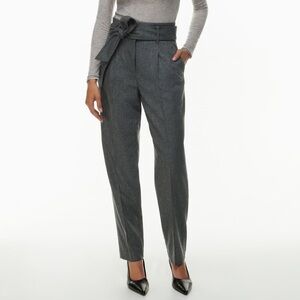Aritzia Charcoal High-Waisted Trousers